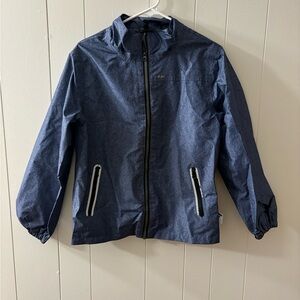 Play Tech Kids 12 Blue Waterproof Raincoat windbreaker Denim Blue spring